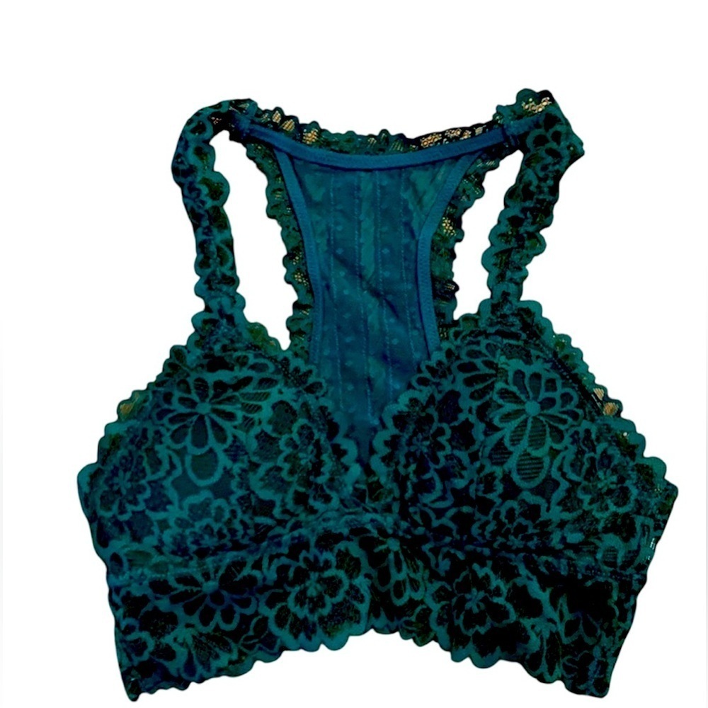 Aerie Wireless Lace Strappy Removablepadded Bralette pads not available   Size L